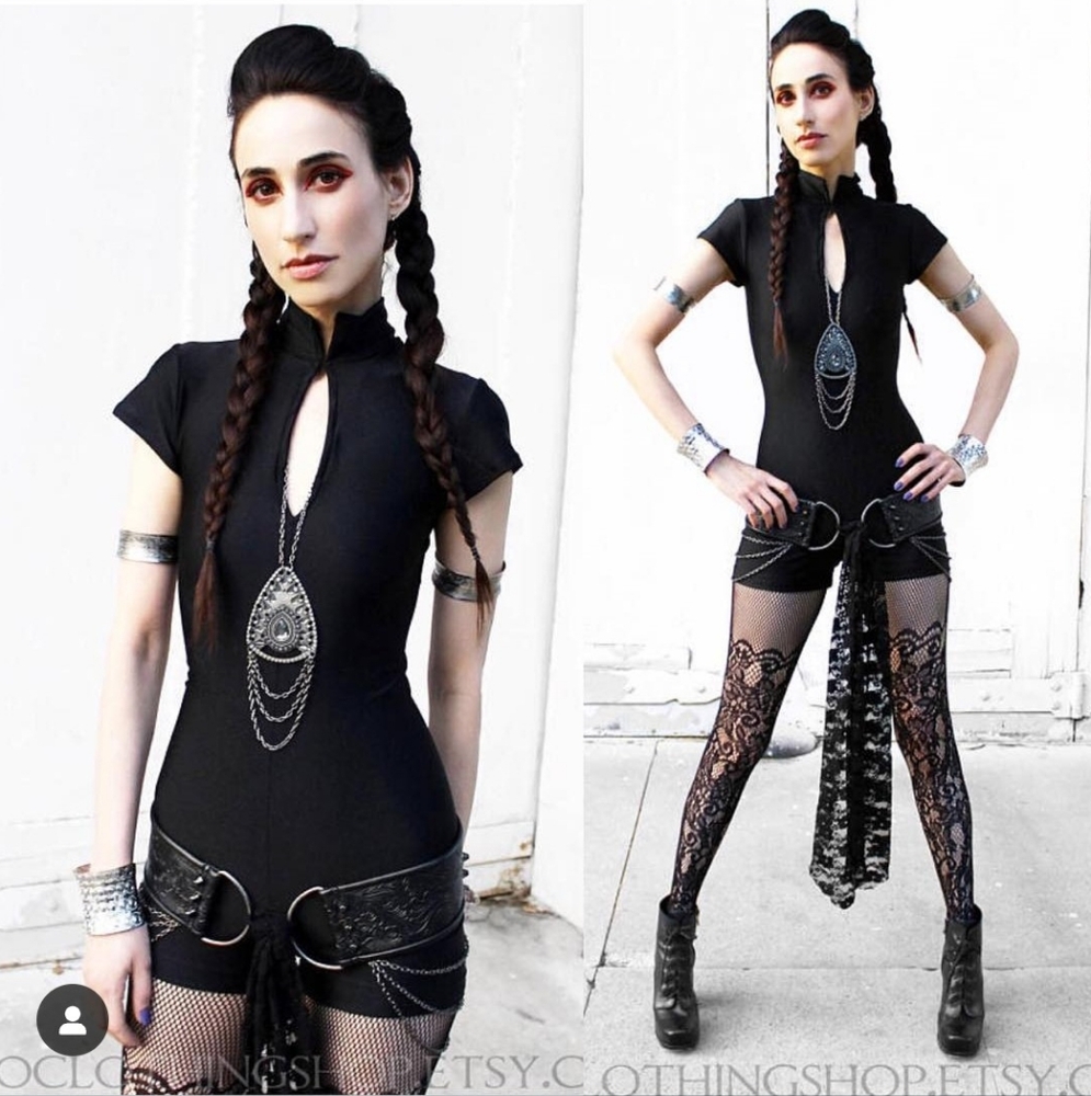 Black Short Sleeve Jumpsuit